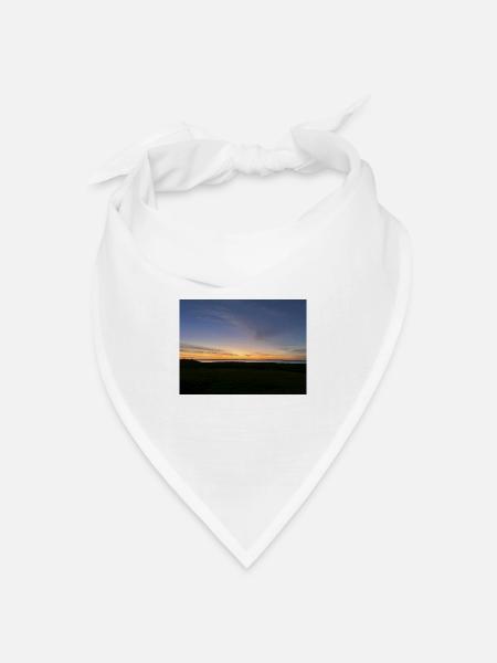 Sonnenaufgang - Bandana Dreieckstuch - Weiß