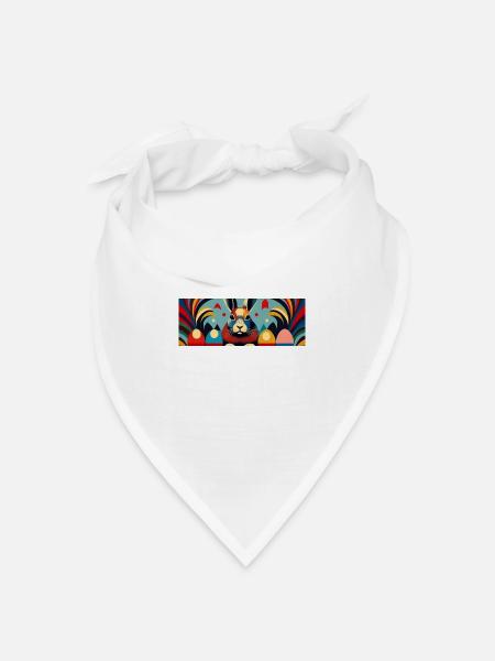 Osterhase No.02 - Bandana Dreieckstuch - Weiß