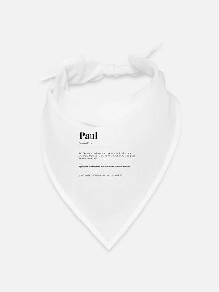 Paul - Bandana Dreieckstuch - Weiß