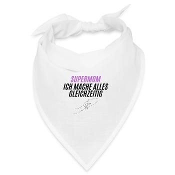 SUPERMOM Silhouette Power - Bandana Dreieckstuch - Weiß - Vorne
