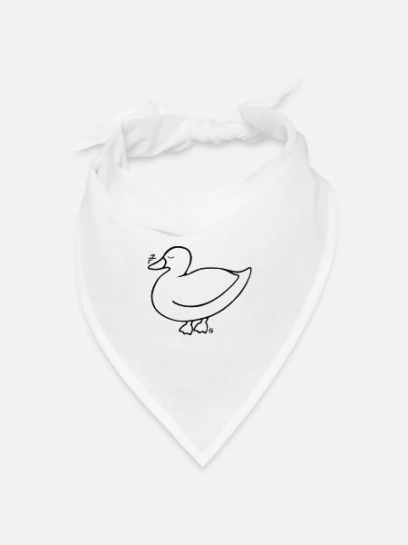 Entekoffeiniert - Bandana Dreieckstuch - Weiß