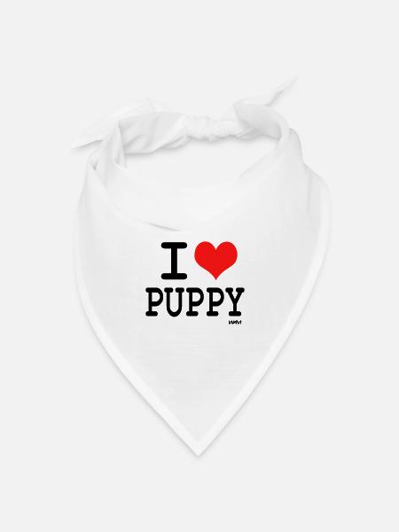 puppy - Bandana Dreieckstuch - Weiß