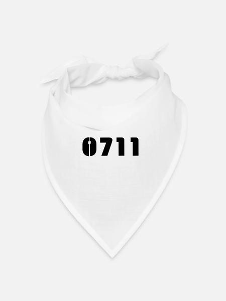 Baby-Mütze Stuttgart-0711 - Bandana Dreieckstuch - Weiß