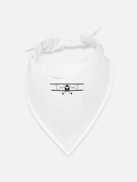 pitts_frontal - Bandana Dreieckstuch - Weiß