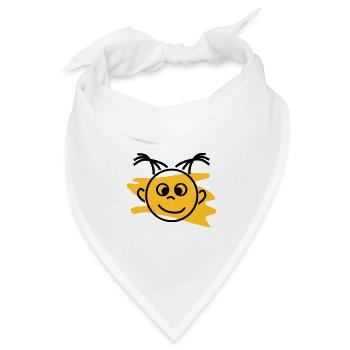 baby mädchen - Bandana Dreieckstuch - Weiß - Vorne