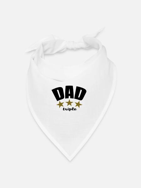 TRIPLE DAD - Bandana Dreieckstuch - Weiß