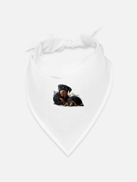 Welpen - Bandana Dreieckstuch - Weiß