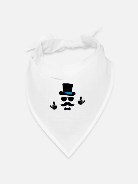 team Groom Bräutigam Polterabend Hochzeit - Bandana Dreieckstuch - Weiß