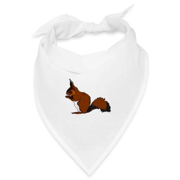 squirrel28 - Bandana Dreieckstuch - Weiß - Vorne