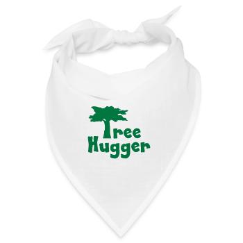 Tree Hugger - Bandana Dreieckstuch - Weiß - Vorne