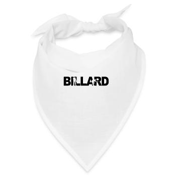 Billard - Bandana Dreieckstuch - Weiß - Vorne