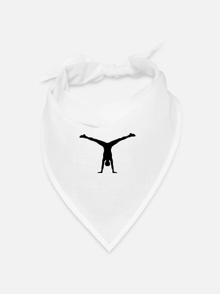 2541614 10971447 yoga - Bandana Dreieckstuch - Weiß