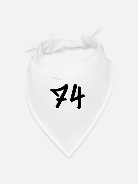 Graffiti : 74 - Bandana Dreieckstuch - Weiß