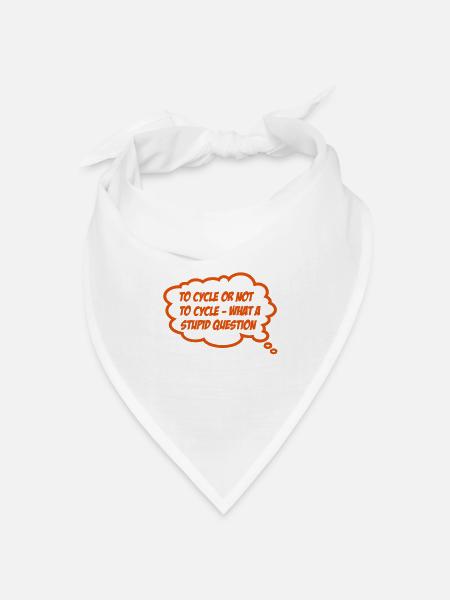 Fahrrad - Bandana Dreieckstuch - Weiß