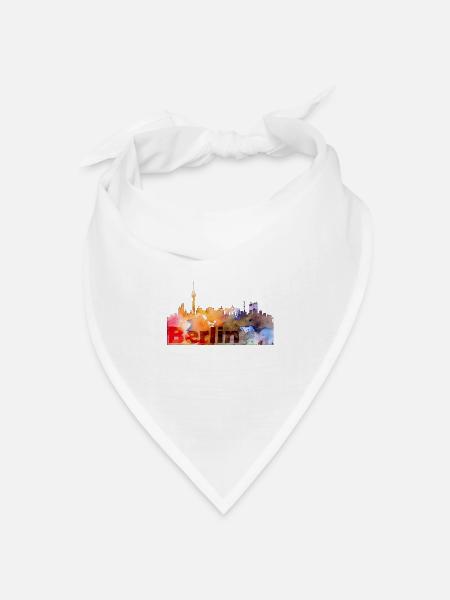 Berlin - Bandana Dreieckstuch - Weiß