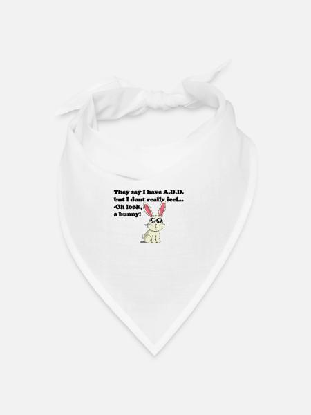 ADD bunny - Bandana Dreieckstuch - Weiß