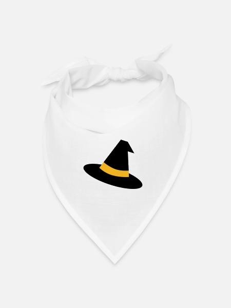 Hexenhut - Bandana Dreieckstuch - Weiß