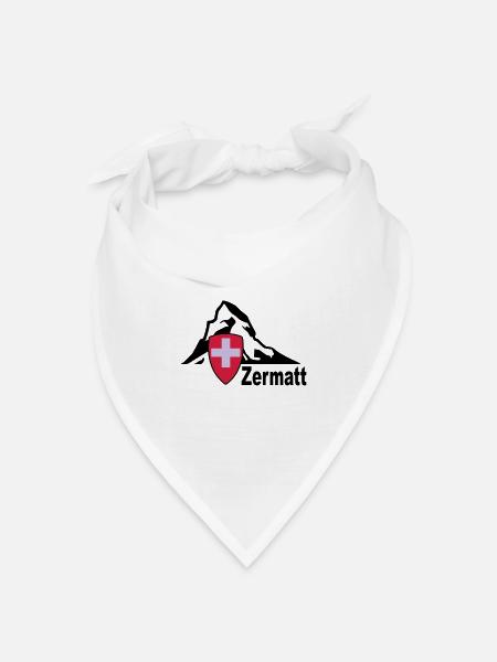 zermatt - Bandana Dreieckstuch - Weiß