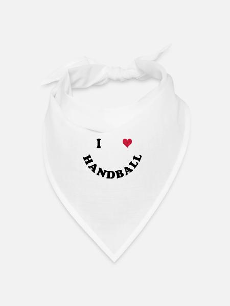 Handball - Bandana Dreieckstuch - Weiß