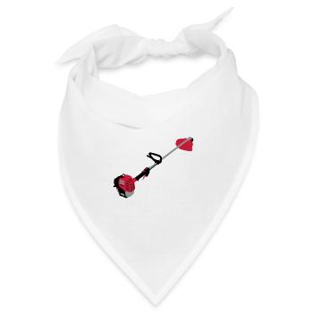 Motorsense_d1 - Bandana Dreieckstuch - Weiß - Vorne