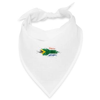 Africa Südafrika - Bandana Dreieckstuch - Weiß - Vorne
