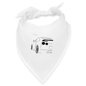 GTR Racing - Bandana Dreieckstuch - Weiß - Vorne
