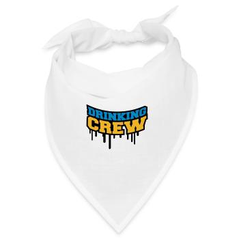 Drinking Crew Graffiti - Bandana Dreieckstuch - Weiß - Vorne