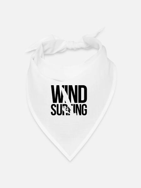Windsurfen windsurfing - Bandana Dreieckstuch - Weiß