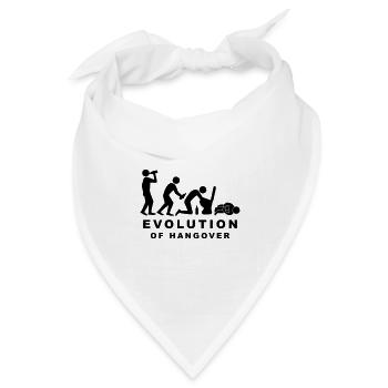 Evolution Hangover - Bandana Dreieckstuch - Weiß - Vorne