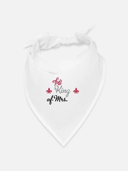 hochzeit - Bandana Dreieckstuch - Weiß