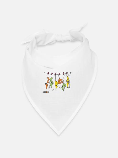 Spieß Shadoks - Bandana Dreieckstuch - Weiß