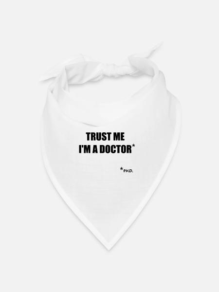 Trust me - Bandana Dreieckstuch - Weiß