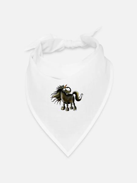 Fabel Pferd - Bandana Dreieckstuch - Weiß