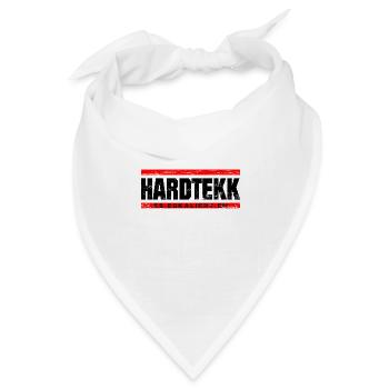 Techno - Techno music - Hardtekk - Rave - Bandana Dreieckstuch - Weiß - Vorne