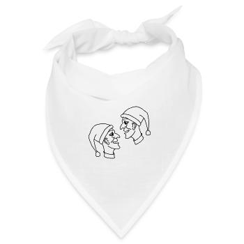 kasperle puppe märchen - Bandana Dreieckstuch - Weiß - Vorne