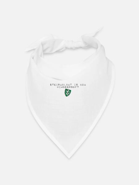 Steirablut ist kein Himbeersaft Wappen Steiermark - Bandana Dreieckstuch - Weiß