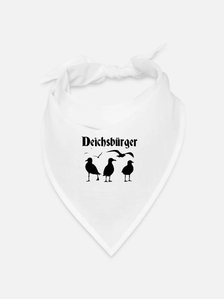 Deichsbürger - Bandana Dreieckstuch - Weiß