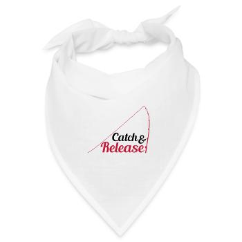 zurueck werfen freilassen catch and release angler - Bandana Dreieckstuch - Weiß - Vorne