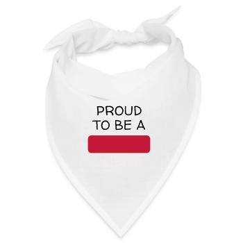 Anpassen / Anpassung / fertigen / Customize it - Bandana Dreieckstuch - Weiß - Vorne