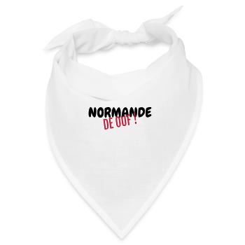 Normandie / Normand / Normande / France - Bandana Dreieckstuch - Weiß - Vorne