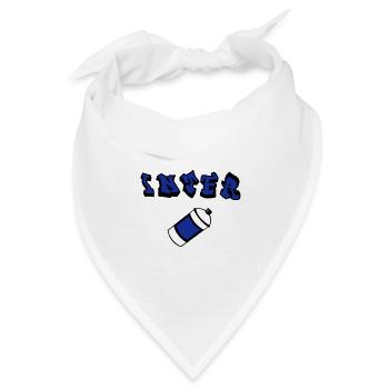 Inter Graffiti - Bandana Dreieckstuch - Weiß - Vorne
