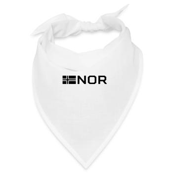 Norwegische Flagge - Bandana Dreieckstuch - Weiß - Vorne