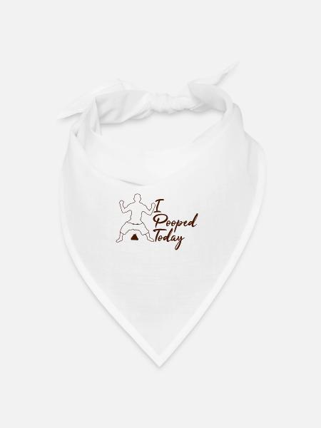 Hose runter Gewinner - Bandana Dreieckstuch - Weiß