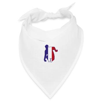 Ombre Joueur france - Bandana Dreieckstuch - Weiß - Vorne
