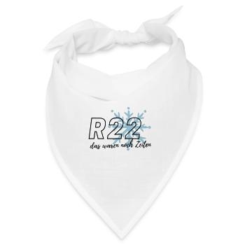 das waren noch Zeiten R22 - Bandana Dreieckstuch - Weiß - Vorne