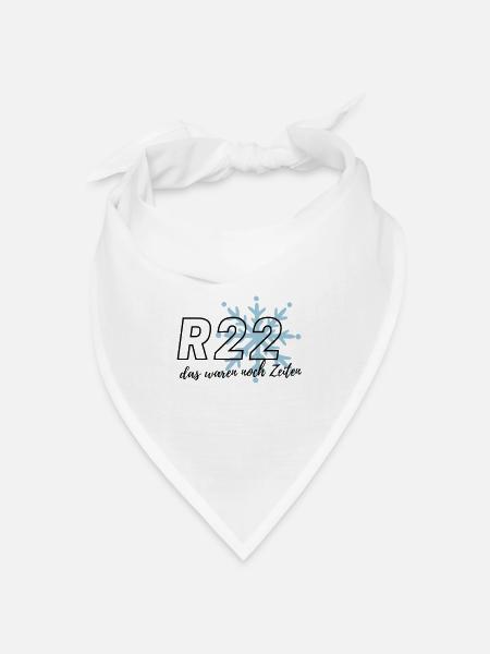 das waren noch Zeiten R22 - Bandana Dreieckstuch - Weiß