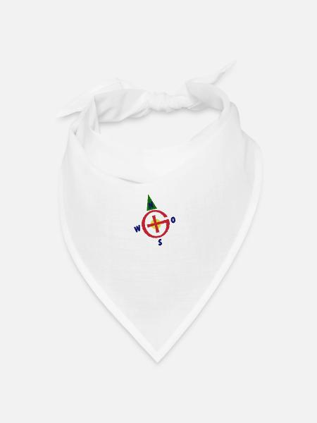 Geo caching 01 - Bandana Dreieckstuch - Weiß