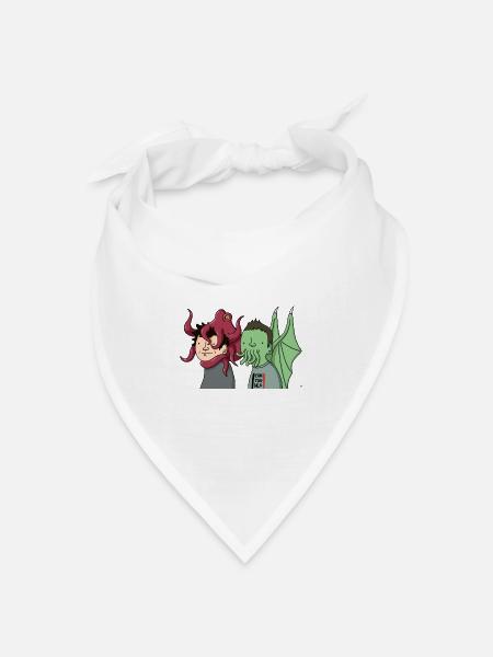 WANKTHULHU - Bandana Dreieckstuch - Weiß