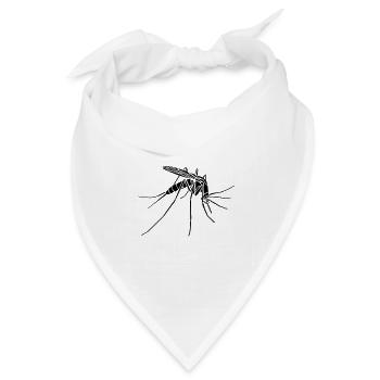 Mücke / Mosquito - Bandana Dreieckstuch - Weiß - Vorne