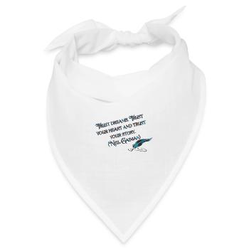 Trust Dreams - Neil Gaiman - Bandana Dreieckstuch - Weiß - Vorne